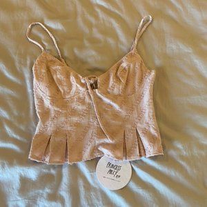 Princess Polly Gelina Top Lilac Size 2